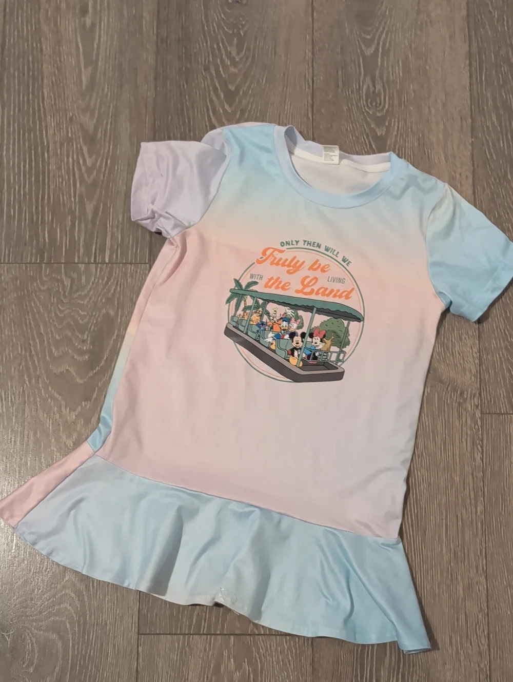 Disney Living With The Land Dress Pastel Girls Size 120 5 Or 6